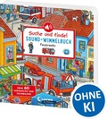 Cover: Suche und finde! Sound-Wimmelbuch - Feuerwehr - Loewe