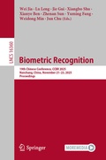 Cover: Biometric Recognition - Springer