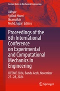 Cover: Proceedings of the 6th International Conference on Experimental and Computational Mechanics in Engineering - Springer