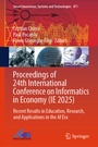Cover: Proceedings of 24th International Conference on Informatics in Economy (IE 2025) - Springer