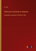Cover: Th&egrave;se pour le doctorat en m&eacute;decine - Outlook Verlag