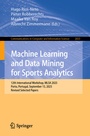 Cover: Machine Learning and Data Mining for Sports Analytics - Springer