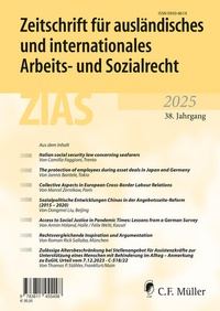 Bild: Zeitschrift für ausländisches und internationales Arbeits- und Sozialrecht - C.F. Müller