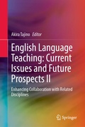 Cover: English Language Teaching: Current Issues and Future Prospects II - Springer