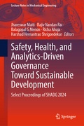 Cover: Safety, Health, and Analytics-Driven Governance Toward Sustainable Development - Springer