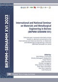Cover: International and National Seminar on Materials and Metallurgical Engineering in Borneo (BKPMM-SENAMM XVI) - Trans Tech Publications Ltd