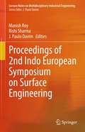 Cover: Proceedings of 2nd Indo European Symposium on Surface Engineering - Springer