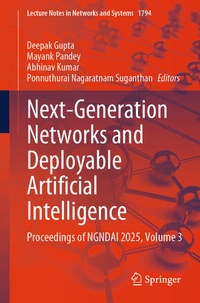 Enlarge image Cover: Next-Generation Networks and Deployable Artificial Intelligence - Springer