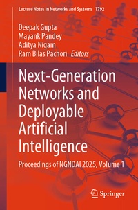 Enlarge image Cover: Next-Generation Networks and Deployable Artificial Intelligence - Springer