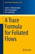 Cover: A Trace Formula for Foliated Flows - Springer