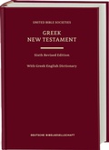 Cover: Greek New Testament GNT6. With Greek-English Dictionary - Deutsche Bibelgesellschaft