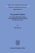 Bild: Die gest&ouml;rte Option - Duncker & Humblot