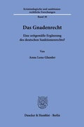 Bild: Das Gnadenrecht - Duncker & Humblot
