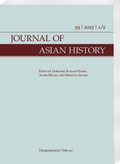 Cover: Journal of Asian History 59 (2025)1+2 - Harrassowitz Verlag