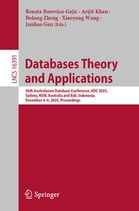 Enlarge image Cover: Databases Theory and Applications - Springer