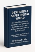 Cover: Designing a Safer Digital World: How Deepfakes, Synthetic Identities, and Cybercrime Redefine Trust and How AI-Powered Defences Put Us Back in Control - Digitalmehmet