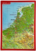 Cover: Reliefpostkarte Benelux - georelief Vertriebs GbR