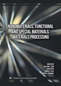 Cover: Nanomaterials, Functional and Special Materials, Materials Processing - Trans Tech Publications Ltd
