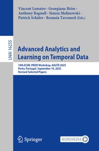 Enlarge image Cover: Advanced Analytics and Learning on Temporal Data - Springer