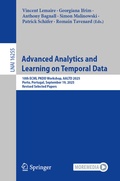 Cover: Advanced Analytics and Learning on Temporal Data - Springer