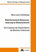 Cover: Bedarfsorientierte Ressourcensteuerung im Elementarbereich - utzverlag GmbH