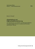 Cover: Organhaftung und Eigenschadenversicherung - VVW Verlag Versicherungswirtschaft