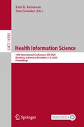Cover: Health Information Science - Springer