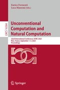 Cover: Unconventional Computation and Natural Computation - Springer