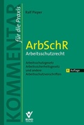 Cover: ArbSchR - Arbeitsschutzrecht - Bund-Verlag