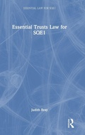 Cover: Essential Trusts Law for SQE1 - Routledge