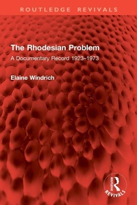 Enlarge image Cover: The Rhodesian Problem - Routledge