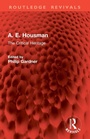 Cover: A. E. Housman - Routledge