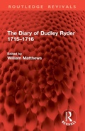 Cover: The Diary of Dudley Ryder 1715-1716 - Routledge