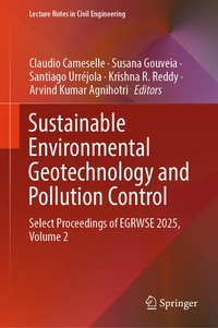 Enlarge image Cover: Sustainable Environmental Geotechnology and Pollution Control - Springer