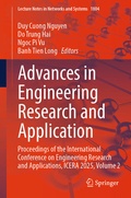 Cover: Advances in Engineering Research and Application - Springer
