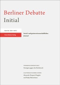 Cover: Berliner Debatte Initial 36 (2025) 3 - Franz Steiner Verlag