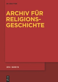 Abbildung von: Archiv für Religionsgeschichte - De Gruyter