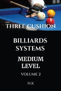 Cover: Three Cushion Billiards Systems - Medium Level - Volume 2 (BEGINNER SERIES, #2) - N K