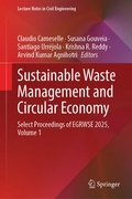 Cover: Sustainable Waste Management and Circular Economy - Springer