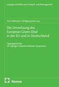 Cover: Die Umsetzung des European Green Deal in der EU und in Deutschland - Nomos