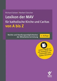 Bild vergrößern Bild: Lexikon der MAV für katholische Kirche und Caritas von A - Z - Bund-Verlag