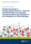 Cover: Quality Assurance in Company-Based Practice - Verlag Barbara Budrich