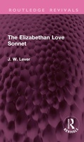 Cover: The Elizabethan Love Sonnet - Taylor & Francis