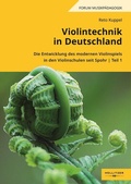 Cover: Violintechnik in Deutschland - Hollitzer Wissenschaftsverlag