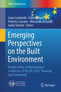Enlarge image Cover: Emerging Perspectives on the Built Environment - Springer