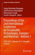 Cover: Proceedings of the 2nd International Conference on Sustainable Technologies, Energies and Materials - Volume 1 - Springer