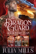 Cover: The Dragon Guard: Golden Fire Clan (The Dragon Guard Mini Series, #1) - Julia Mills