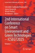 Cover: 2nd International Conference on Smart Environment and Green Technologies - ICSEGT2025 - Springer