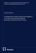 Cover: Der Begriff des privaten Sektorenauftraggebers unter besonderer Ber&uuml;cksichtigung grenz&uuml;berschreitender Beherrschung - Nomos