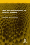 Cover: West African Government for Nigerian Students - Taylor & Francis